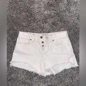Free people white Jean shorts!